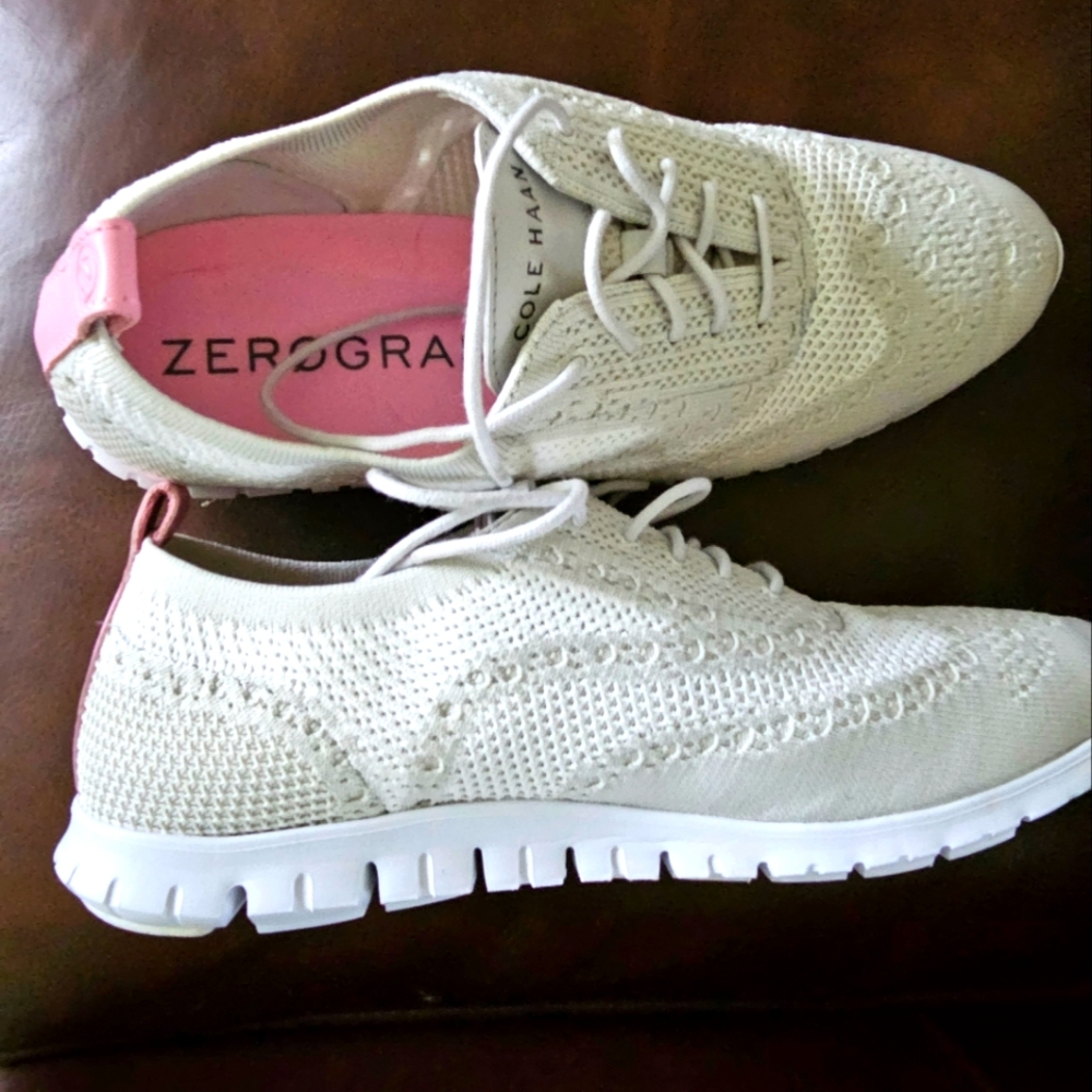Cole Hahn zerogrande shoes, size 10, light grey. Like new, worn once